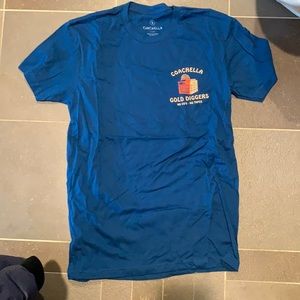 NWOT Blue Coachella Golddiggers Tee (S)